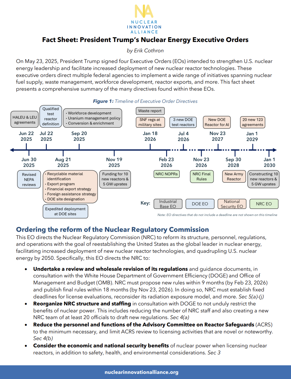 EO fact sheet
